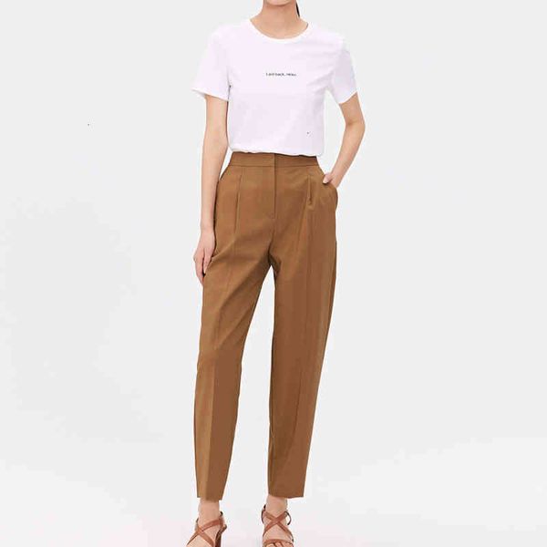 

women's t-shirt small grass round neck lettered printed summer loose white t-bottomed simple women's short sleeve