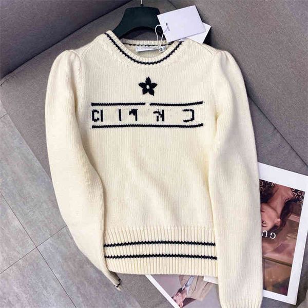 

coat sweaters excelent sense version - new autumn five pointed star embroidery wool women's sweater women's top, White;black