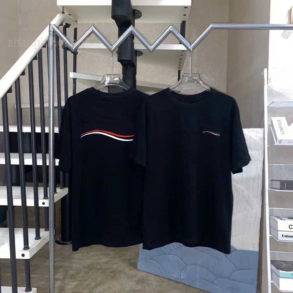 

designer balanciagas t shirt paris luxury spring and summer bb cola wave printed t shirt mens and womens couple loose short sve various styl, White;black
