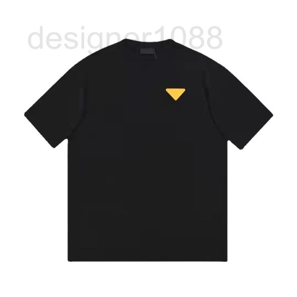 

men's t-shirts designer correct and tested version 2022 summer new p family color sticker men's women's same style versatile, White;black