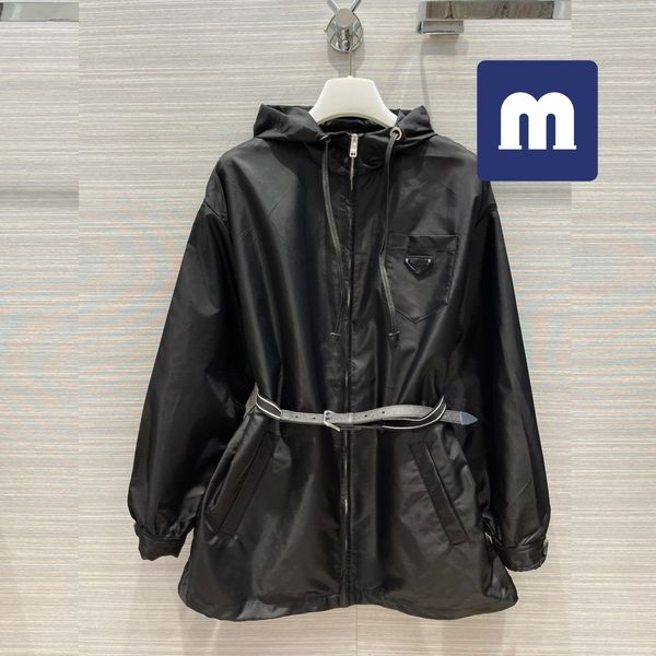 

medigo-98 womens designer jacket with hooded fashion solid color windbreaker jackets casual ladies jacket coat clothing size s, Black;brown