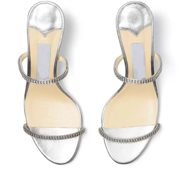 

casual-style brea sandals women slipper crystal-embellished straps stiletto heel summer outdoor lady sandalias party wedding eu34-42, Black