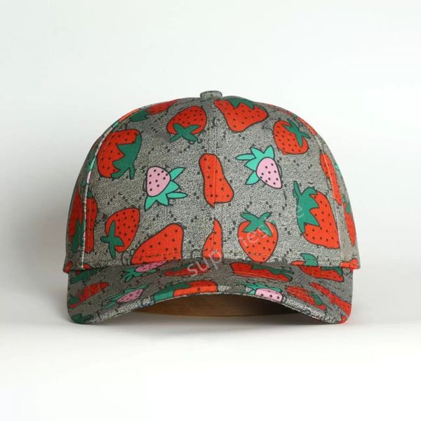 

wholesale strawberry baseball cap casquette bucket hat designer mens womans fitted hats for cotton print letters casual cactus fisherman, Blue;gray