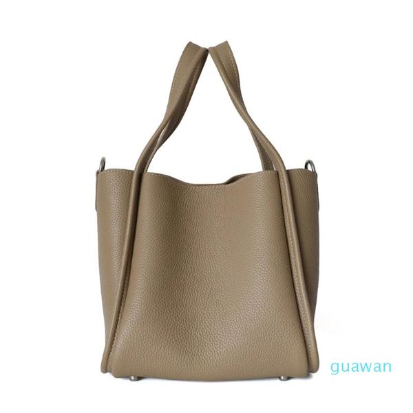 

evening bags bucket bag leather women shoulder female soft handbags ladies classic tote