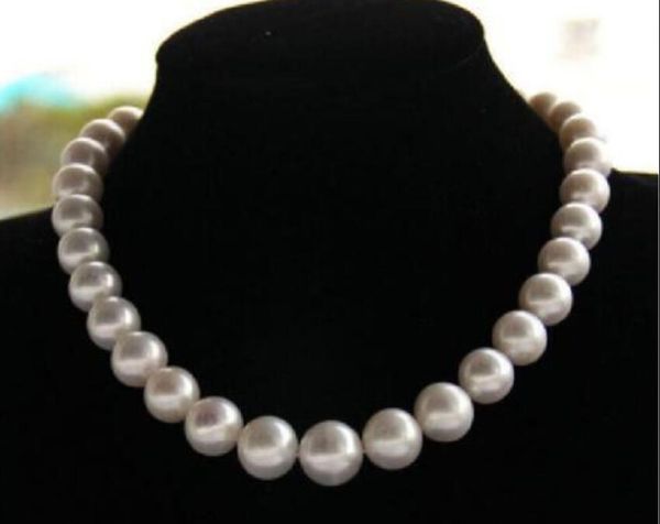 

gorgeous 10-11mm south sea round white pearl necklace 18inch 14k, Silver