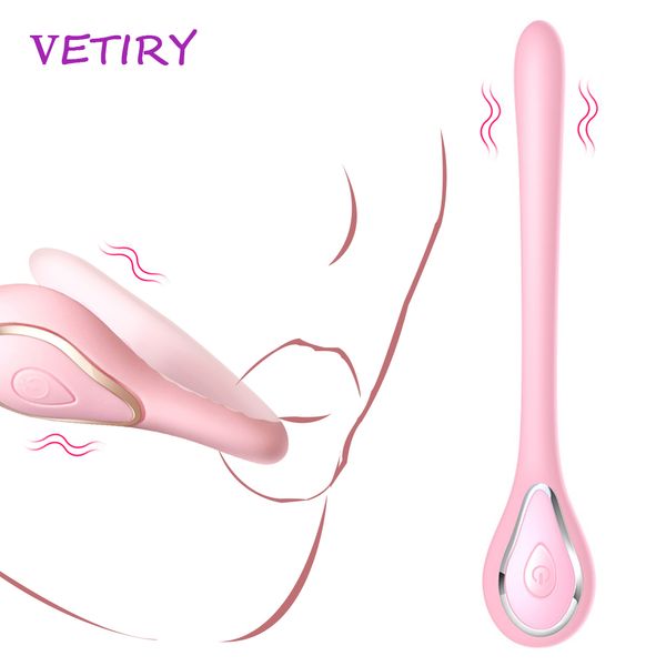Оральный сексуальный вибратор, мини-тонкий вибратор для женщин, фаллоимитатор, клитор, вагинальный стимулятор, женский мастурбатор, вилка, анальные игрушки