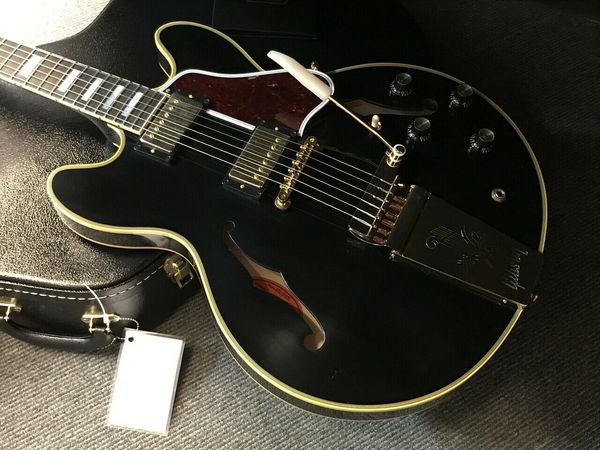 

run 60s es 355 reissue w/long maestro vos ( ebony electric guitar