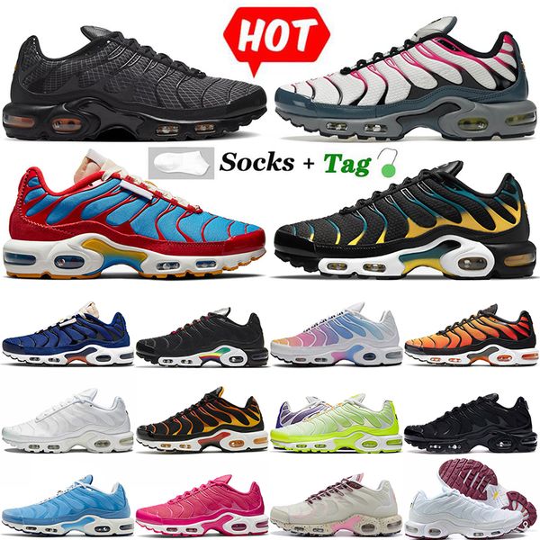 

2022 with socks tn plus running shoes club men women airsmaxs sunset terrascape leather triple black white tns university blue platform spor
