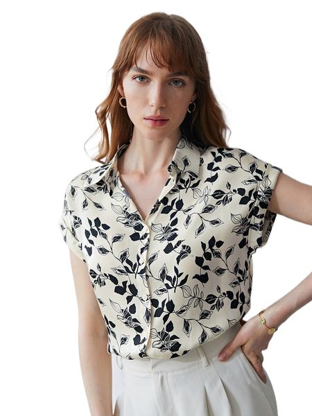 

motf premium silk batwing sleeve blouse l1p5#, White