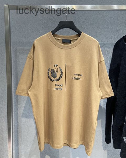 

designer bal t shirt and shirts ins 21ss spring summer new world food letter printing couple paris casual short sleeve t-shirt tee, White;black