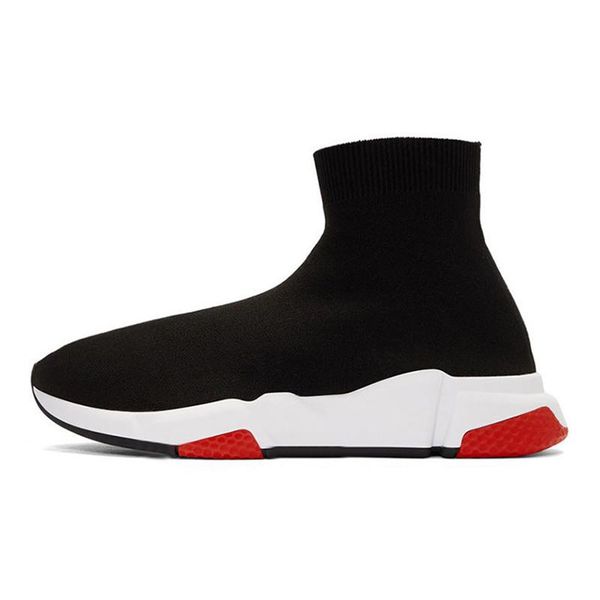 

2022 originals speed 1 2 0 mens women luxurys sock casual shoes platform triple s slip on runner graffiti clear sole vintage out, Black
