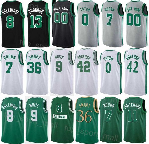 

screen print classic man women icon basketball malcolm brogdon jersey 13 danilo gallinari 8 derrick white 9 payton pritchard 11 robert willi, Black;red