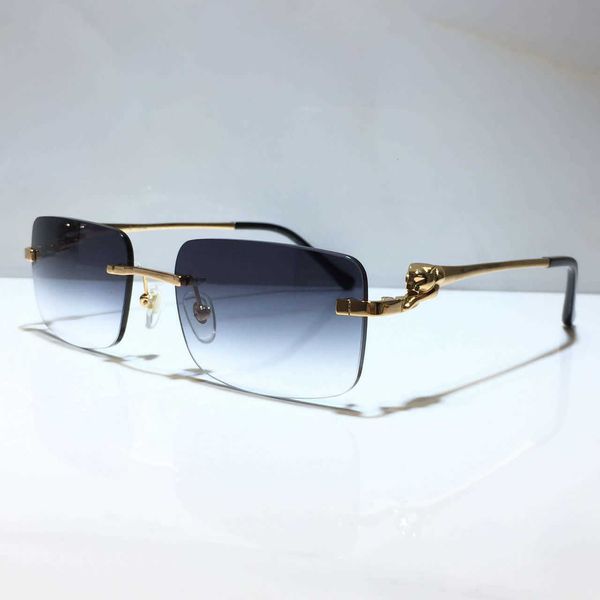 

ct0281o summer women sunglasses for style men and anti-ultraviolet retro plate frameless square fashion eyeglasses random box, White;black