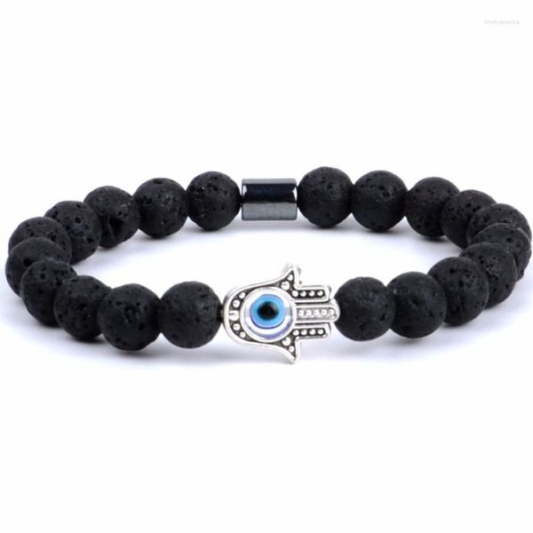 Perlen Stränge Klassische Tigerauge Stein Armband Armreifen Natürliche Armbänder Für Wowen Männer Mode Schmuck Geschenke Großhandel Trum22