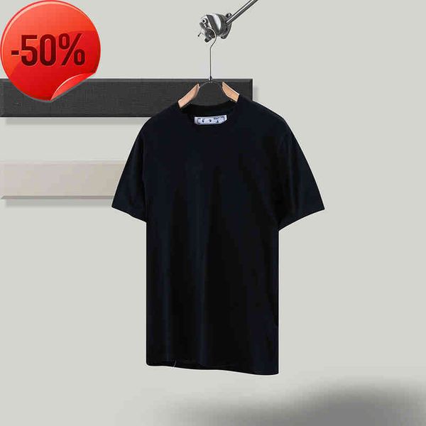 

50% 2022 new men's t-shirt comfortable fashion quality short t-shirts, White;black