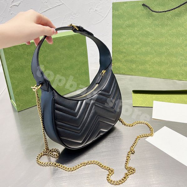 

new shoulder bag womens underarm bag designer chain handbag fashion retro high capacity black