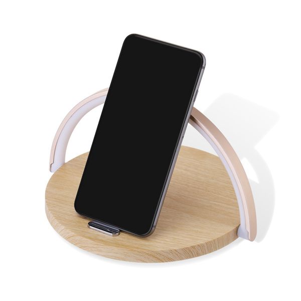 Nachtlichter 10W Qi Fast Wireless Charger Tischlampe für iPhone X XR XS Handy-Ladehalter Nachtlicht Pad Telefone Ständer Innenbeleuchtung