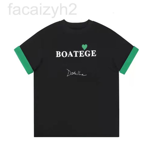 

men's t-shirts designer the correct version has been tested. 2022 spring and summer new family b color blocking alphabet version. women, White;black
