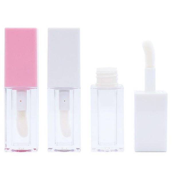 100 Stück 5 ml Mini-Quadrat-Lipgloss-Röhrchen, nachfüllbare Flasche, Lipgloss-Probe, Lippenbalsam-Flaschen, Behälter, Beauty-Tool SN3364