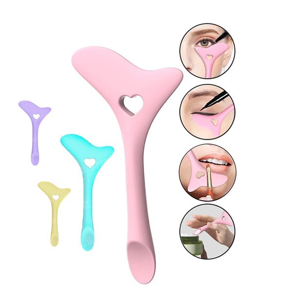 

silicone eyeliner stencils wing tips marscara drawing lipstick wearing aid face applicator