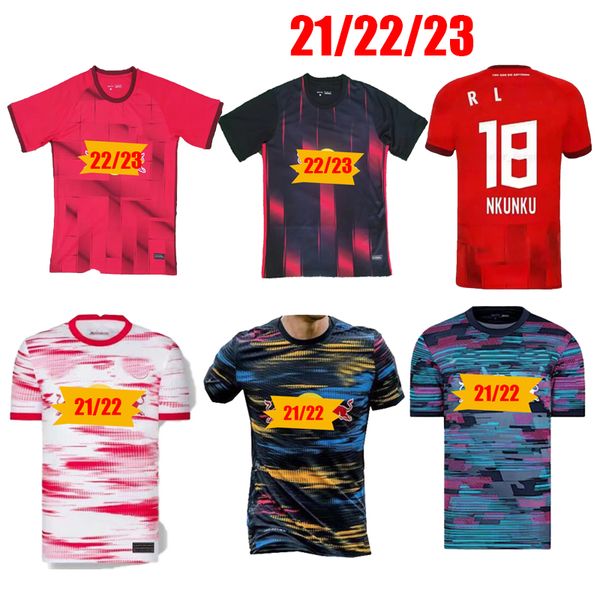

21 22 23 leipziges nkunku soccer jersey 2021 2022 2023 werner poulsen forsberg hee chan sabitzer upamecano szoboszlai kluivert fora camisa c, Black;yellow