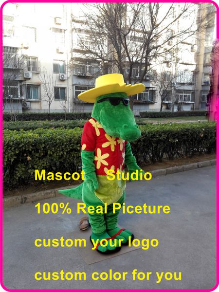 Costume della mascotte del coccodrillo aligator gator fantasia personalizzata costume anime kit mascotte vestito operato costume di carnevale 41601