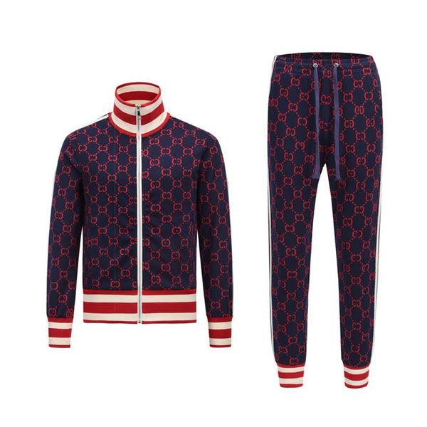 

mens winter designers sweatshirt jogging suits fashion letter pattern print running tracksuits men luxury cardigan sportswear jogg230g, Gray