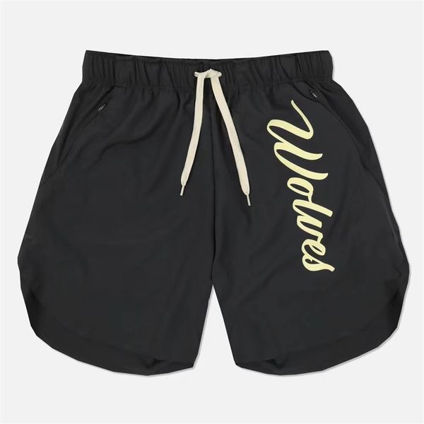 

new designer muscle brother summer fitness fitness shorts men's quick-drying basketball squat jogging seaside sports beach pants m-3xl, White;black