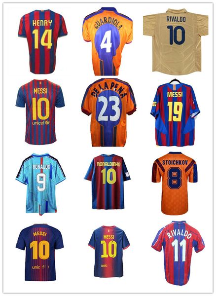 

barcelonas retro soccer jerseys 05 06 07 08 09 10 11 12 13 15 16 19 20 91 92 96 97 98 99 ronaldinho 100th jersey football, Black;yellow