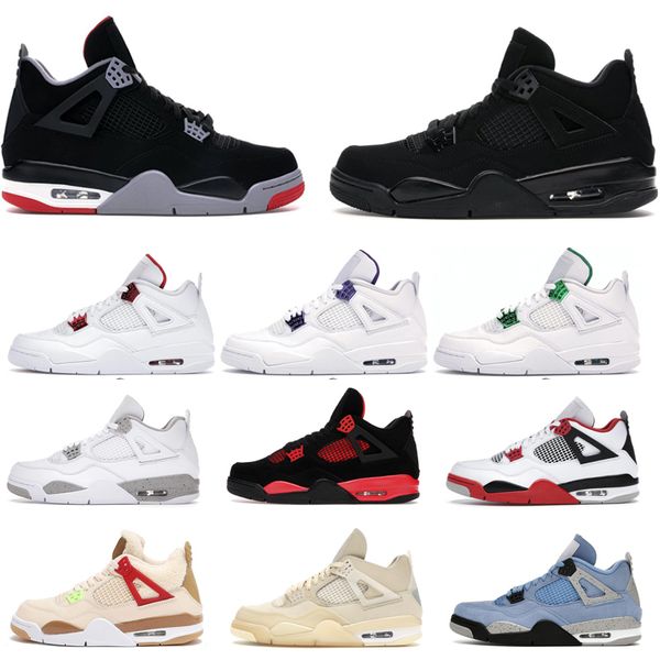 

2022 men's and women's basketball shoes black cat sail red thunder university blue sneakers 36-47