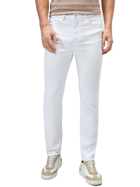 

men slant pocket straight leg jeans 775j#, Blue