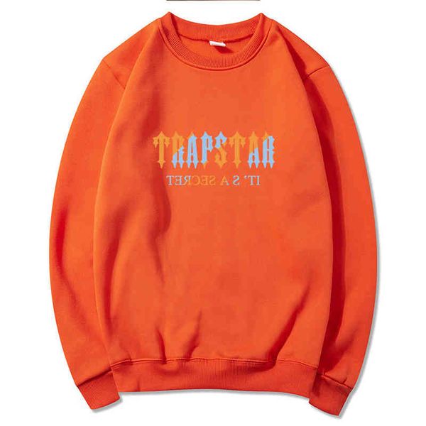 

2022 new trapstar men women's long sleeve wweatshirt casual sportswear large fashion hip hop brand streetwear spring fall s-3xl, Black