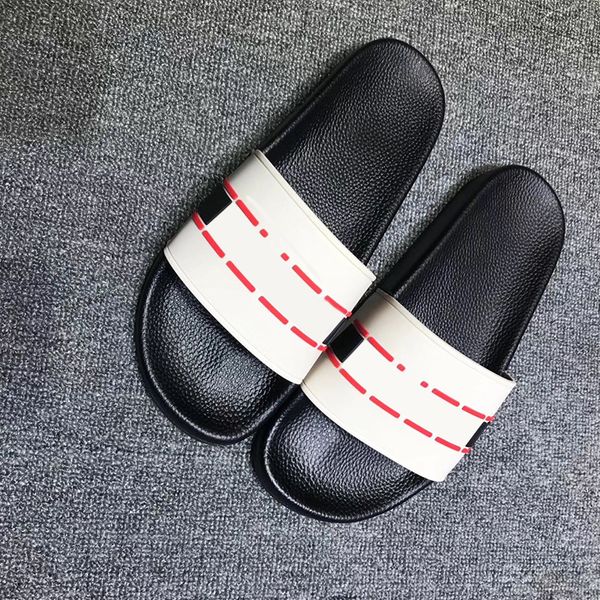 

printed letters fashion slippers classic fashionable men and women outdoor slipper 2023 summer women stylish sandals babouche various styles, Black