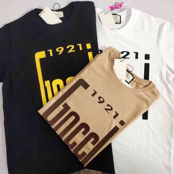 

new gujia t-shirt print loose half men and women short sleeve lovers t-shirt large versatile student trend, White