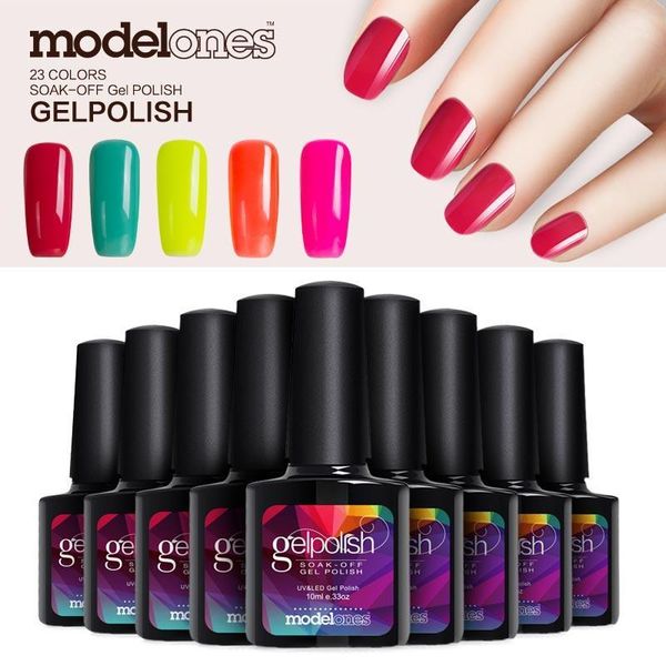

nail gel wholesale- modelones 2022 5pcs/lot 10ml gelpolish soak off uv polish varnish with high quality, Red;pink