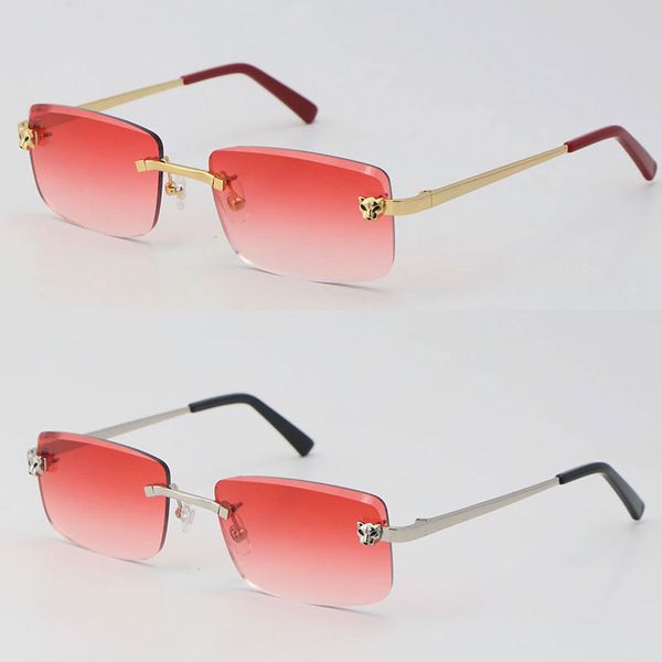 Neue Diamant Cut Objektiv Mode Metall Randlose Rahmen Unisex Brille Mann Frau Optische Gold Quadrat Brillen Männliche und Weibliche Brillen