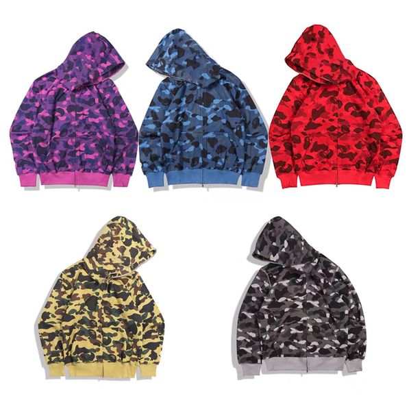 

mens designer hoodies men women stylist jacket hoodie camouflage print sweatshirts for male 5 colors slim fit clothes outdoor jackets with z, Black