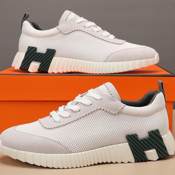 

designer mens womens shoes bouncing bounce sneaker antiskid light sole flat platform woman men casual shoe canvas suede sports runner sneake, Black