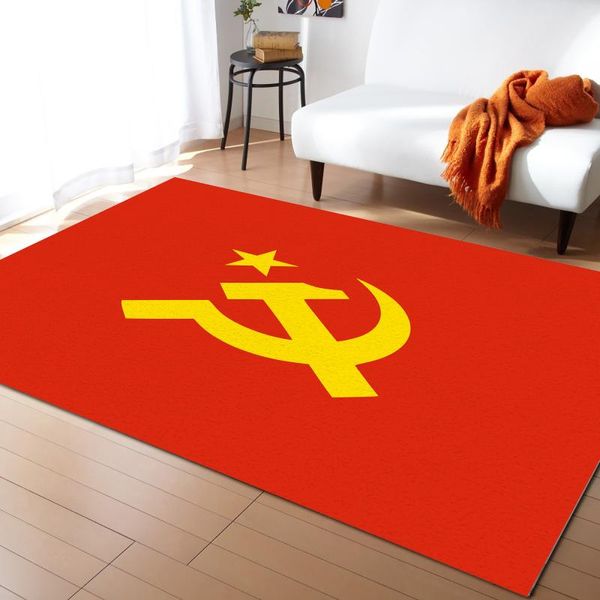 Teppiche, Flagge der UdSSR, Teppich für Zuhause, Wohnzimmer, Schlafzimmer, Nachttischdekoration, großer Teppich für Kinder, Krabbelmatte, Teppiche