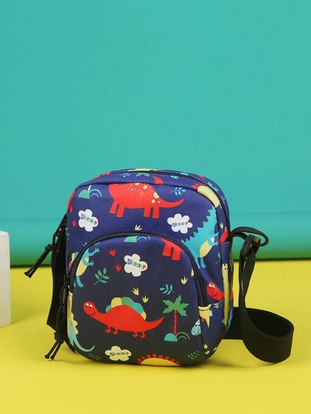 

boys dinosaur graphic square bag she