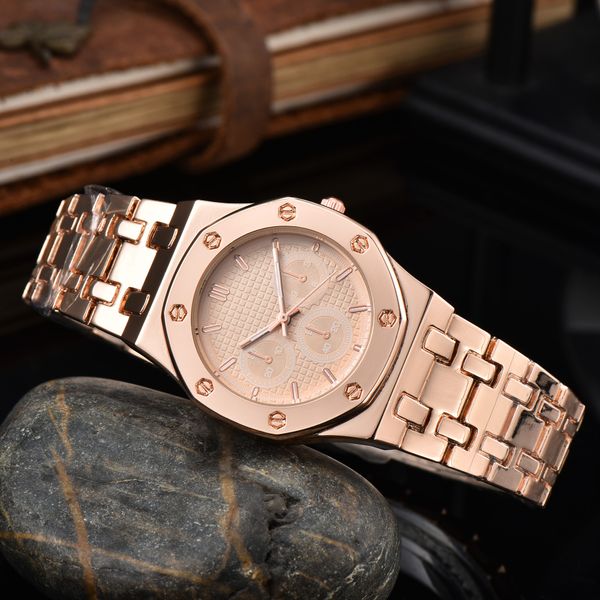 Relógios femininos moda estilo feminino relógio jóias vestido relógio de pedra caso movimento quartzo rosa pulseira de ouro boa qualidade respingo design à prova dwaterproof água relógio de pulso montre de