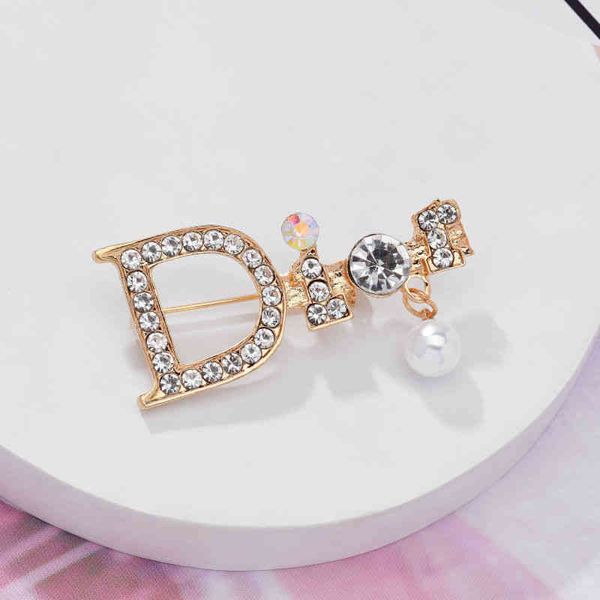 

fashion new jewelry trend luxury brand designer wholesale d family pearl letter female version net red temperament versatile suit coat accso, Silver