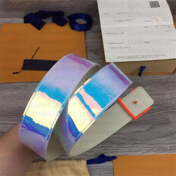 

luxury belts men women fashion brand leather belt designer classic letters orange buckle blue brilliant colorful coating wide 3.8cm fashion, Black;brown
