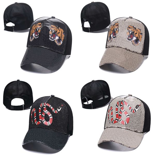 

new design tiger animal hat embroidered snake men's brand men's and women's baseball cap adjustable golf sports2022 hh caps, Blue;gray