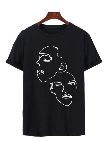 

men figure graphic tee j8fu#, White;black