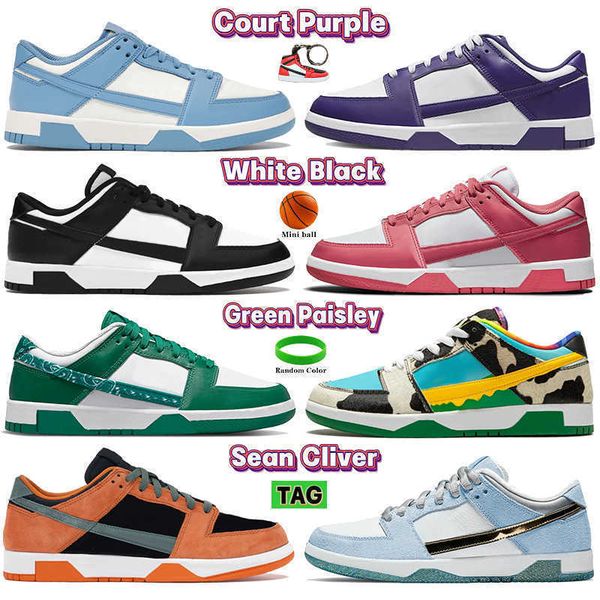 

2022 designer running shoes white black unc coast bordeaux pink velvet court purple cactus georgetown university red green blue paisley low
