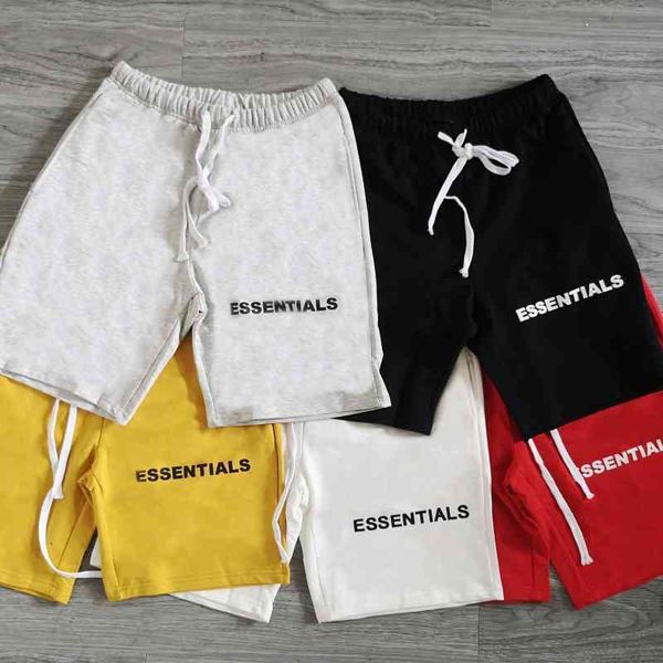 

fog feel of god high street sentials multi thread men's fashion loose hanging crotch sports leisure ins trendy shorts direct sales stor, White;black