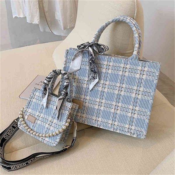 

super low silk scarf portable checkered fashion simple printed small square bag purses outlet online