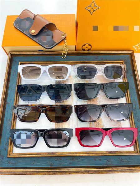 

new designer sunglasses l-family plate z1722wins net red street p with box fashion, White;black