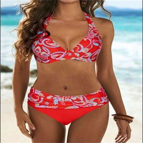 

swimsuit red 2022 printed steel support split bikini swimsuit, White;black